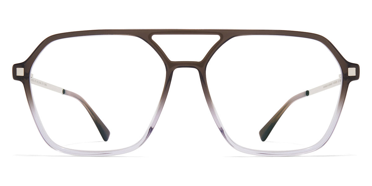 Mykita® HITI MYK HITI C157 Grey Gradient/Shiny Silver 56 - C157 Grey Gradient/Shiny Silver Eyeglasses