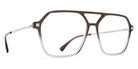 Mykita® HITI MYK HITI C157 Grey Gradient/Shiny Silver 56 - C157 Grey Gradient/Shiny Silver Eyeglasses