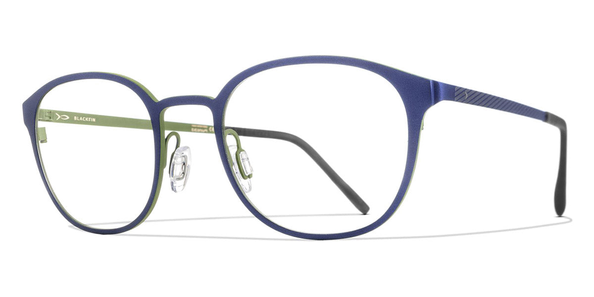 Blackfin® HOLECOMB BLF HOLECOMB 1166 49 - Galaxy Blue/Olive Green Eyeglasses