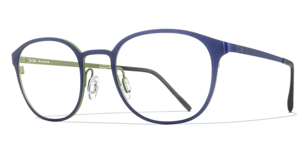 Blackfin® HOLECOMB BLF HOLECOMB 1166 49 - Galaxy Blue/Olive Green Eyeglasses