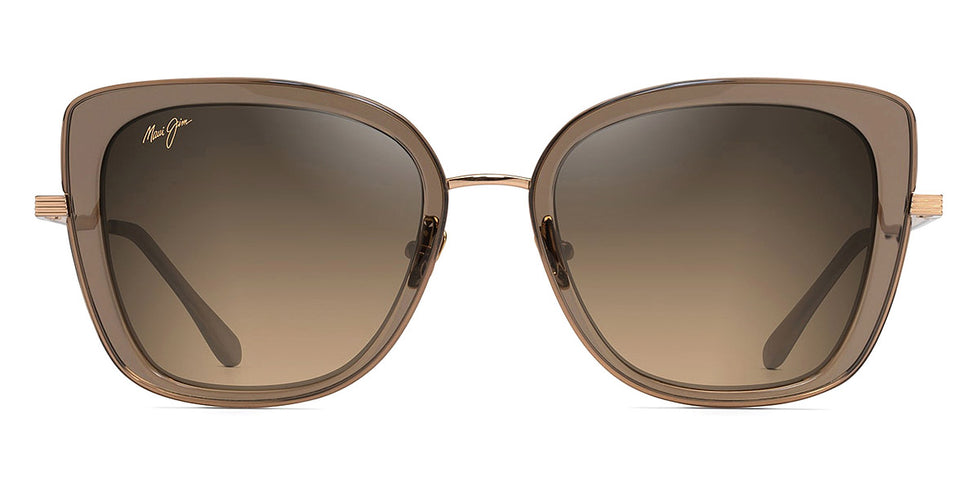 Maui Jim® Violet Lake MAU Violet Lake HS843-24A 53 - Transparent Taupe with Gold/HCL® Bronze Sunglasses