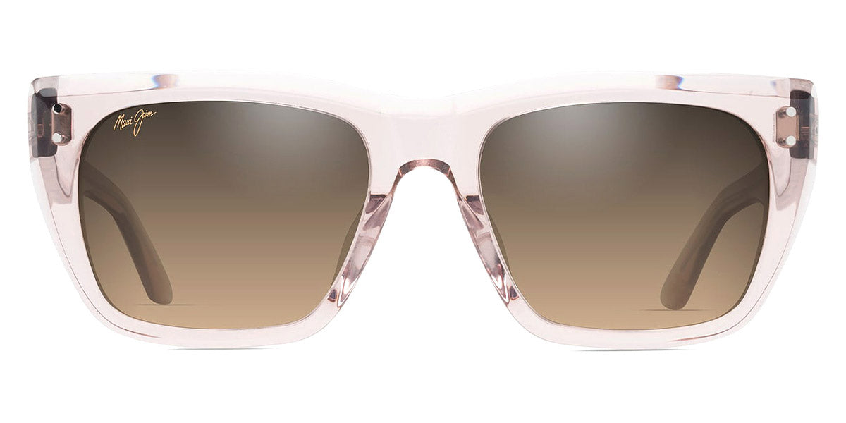 Maui Jim® Aloha Lane HS893-09 - Transparent Pink / HCL® Bronze Sunglasses