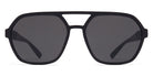 Mykita® HYDRA MYK HYDRA MD1 Pitch Black / Dark Grey Solid 57 - MD1 Pitch Black / Dark Grey Solid Sunglasses