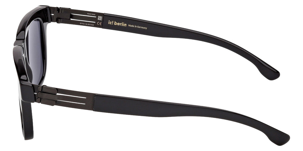 Ic! Berlin® GABRIEL Sunglasses - Shiny Black / Matte Black