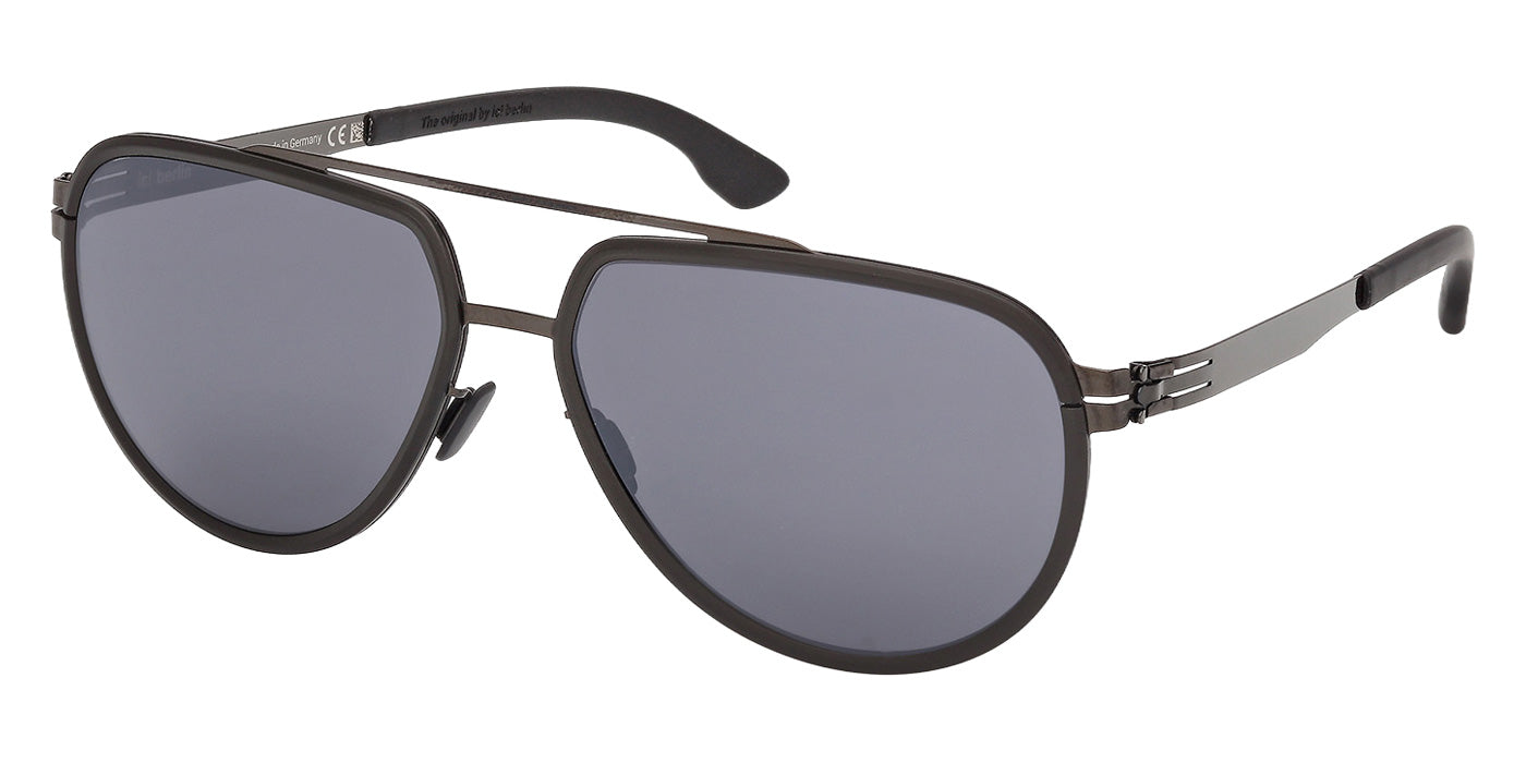 Ic! Berlin® RHENIUM Sunglasses - Black/Monocolor / Black/Horn