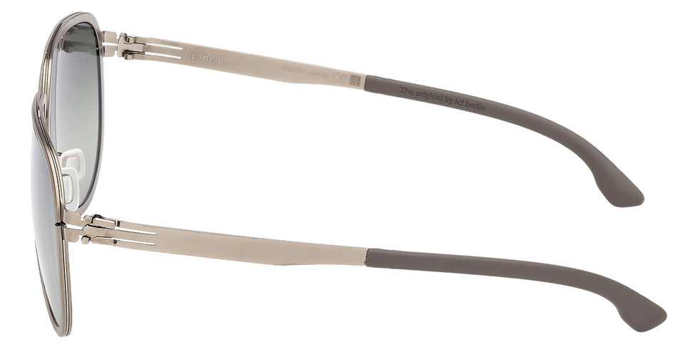 Ic! Berlin® RHENIUM Sunglasses - Matte Light Ruthenium / Matte Light Ruthenium