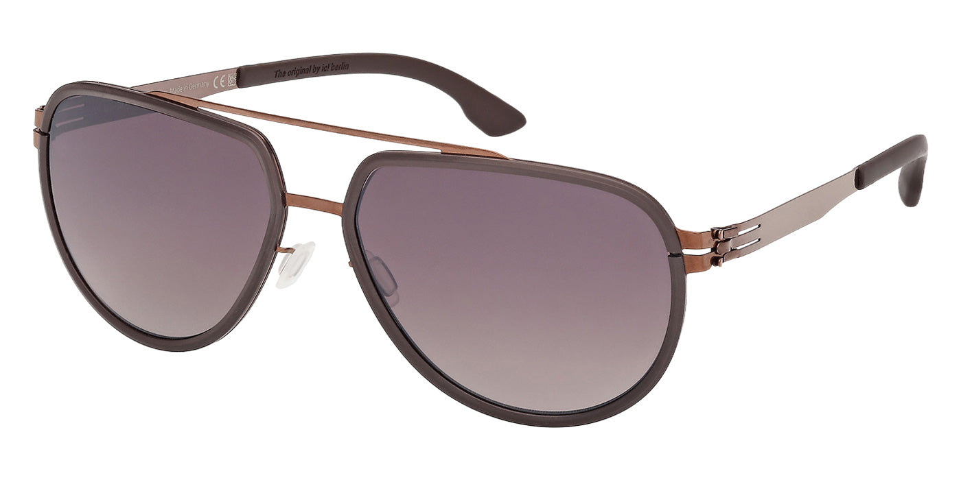 Ic! Berlin® RHENIUM Sunglasses - White/Texture / White/Havana