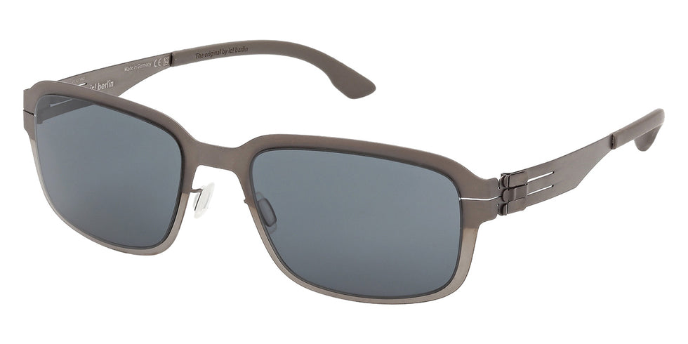 Ic! Berlin® JONTE Sunglasses - Matte Antiqued Dark Nickeltin / Matte Black