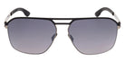 Ic! Berlin® Rasmus Sunglasses- 05B - Black/Monocolor / Matte Sandblasted Light Ruthenium