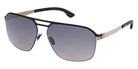 Ic! Berlin® Rasmus Sunglasses- 05B - Black/Monocolor / Matte Sandblasted Light Ruthenium