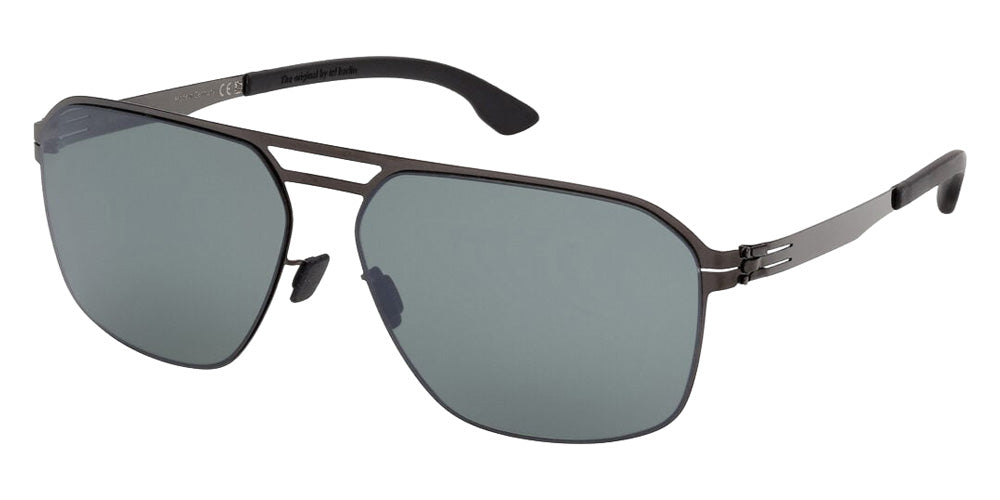Ic! Berlin® Rasmus Sunglasses- 08R - Black/Horn / Black/Horn