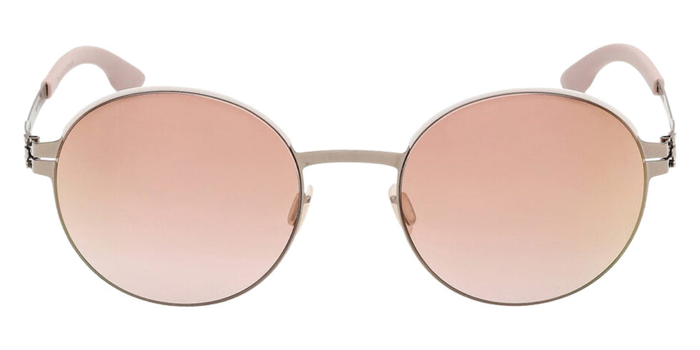 Ic! Berlin® Pina Sunglasses- 59F - Grey/Striped / Matte Light Ruthenium