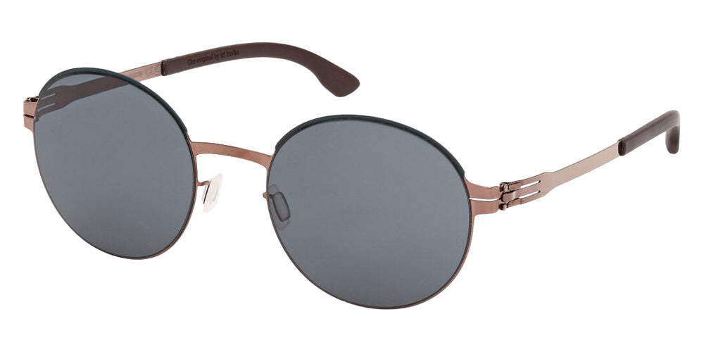 Ic! Berlin® Pina Sunglasses- 98N - Shiny Antiqued Pale Gold / White/Havana
