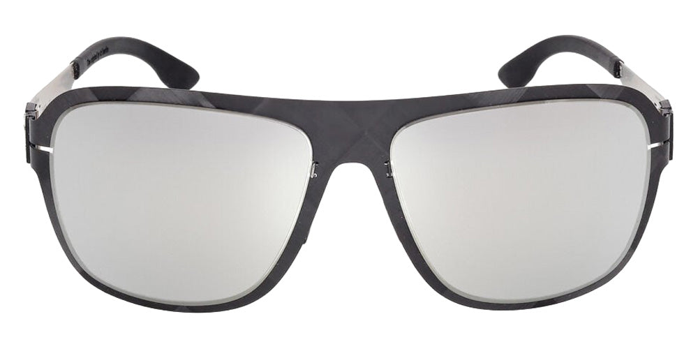 Ic! Berlin® Flx_S07 Sunglasses- 02C - Matte Black / Matte Sandblasted Light Ruthenium