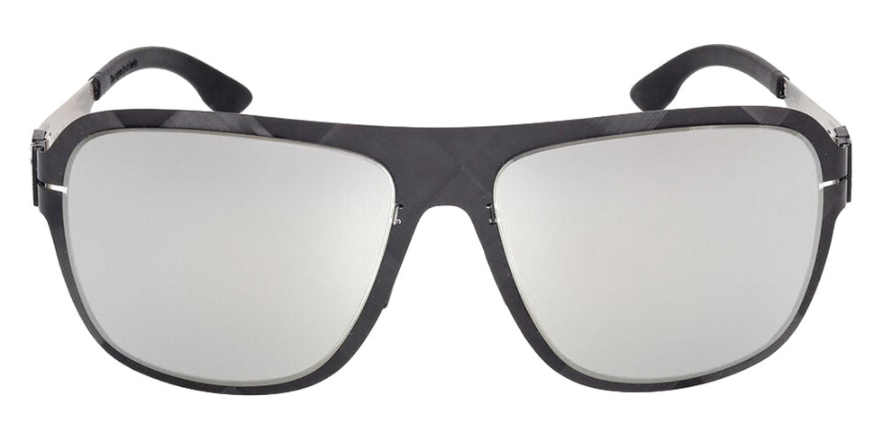 Ic! Berlin® Flx_S07 Sunglasses- 02C - Matte Black / Matte Sandblasted Light Ruthenium
