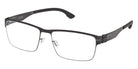 Ic! Berlin® HANIA L LARGE IC5163 002 59 - 002 - Matte Black/Matte Black Eyeglasses