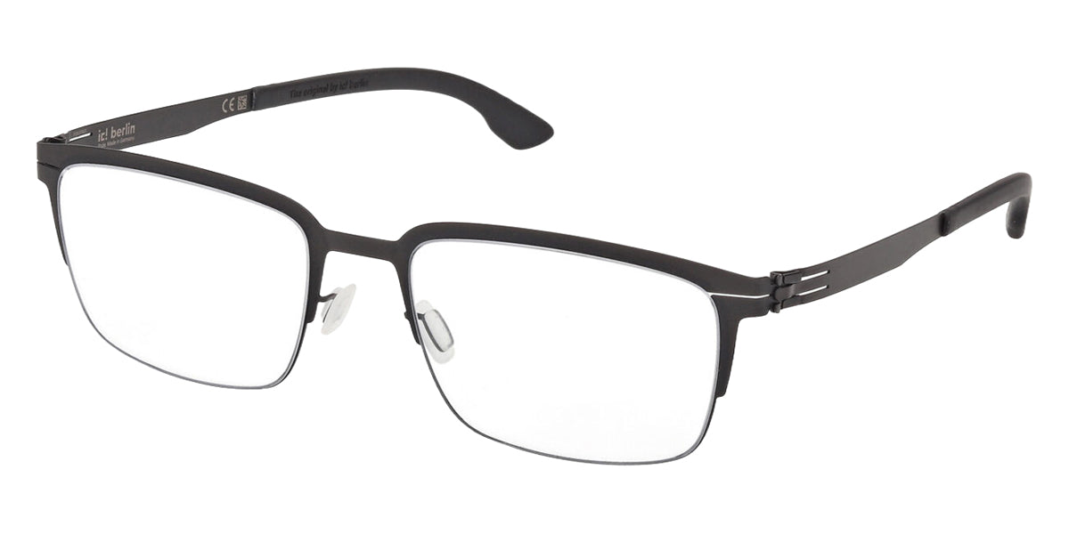 Ic! Berlin® EMMETT IC5165 02A 56 - 02A - Matte Black/Matte Black Eyeglasses