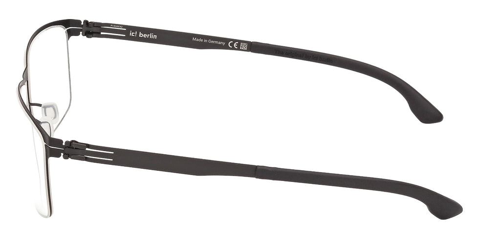Ic! Berlin® SVEN H. LARGE Eyeglasses - Matte Black / Matte Black