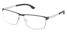 Ic! Berlin® SVEN H. LARGE Eyeglasses - Matte Rose Gold / Shiny Satin Gunmetal