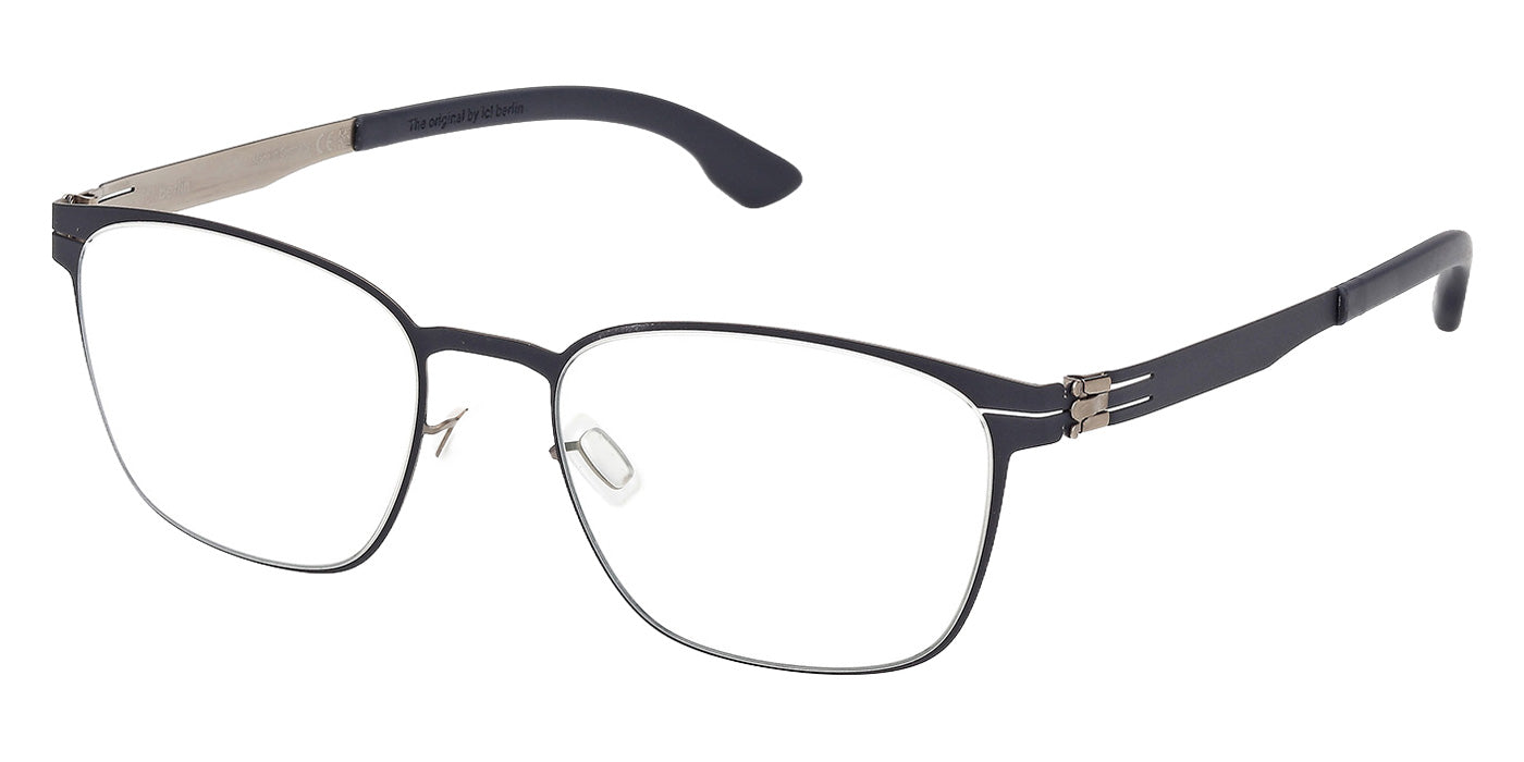 Ic! Berlin® TILMANN SMALL Eyeglasses - Matte Sandblasted Light Ruthenium / Matte Sandblasted Light Ruthenium