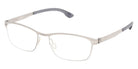Ic! Berlin® Ming Eyeglasses- 015 - Shiny Satin Gunmetal / Shiny Satin Gunmetal