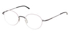 Ic! Berlin® Tao Eyeglasses- 083 - Shiny Sandblasted Rose Gold / White/Horn