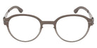 Ic! Berlin® Eike Eyeglasses- 013 - Matte Antiqued Dark Nickeltin / Matte Black
