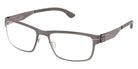 Ic! Berlin® THILO Eyeglasses - Matte Antiqued Dark Nickeltin
