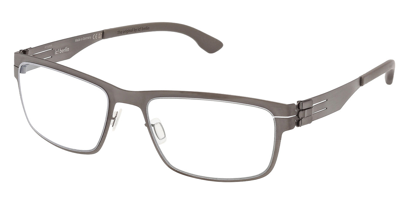 Ic! Berlin® THILO Eyeglasses - Matte Antiqued Dark Nickeltin