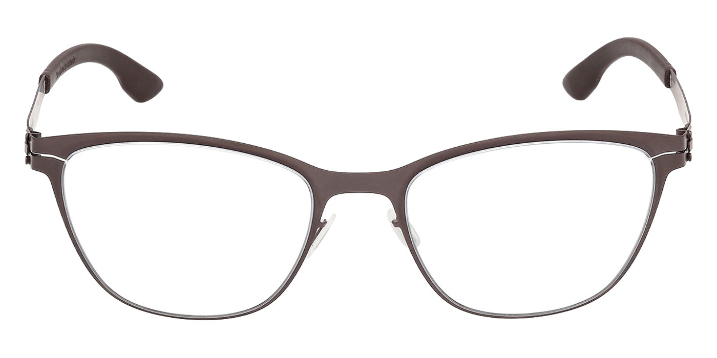 Ic! Berlin® AMANDA SMALL Eyeglasses - Matte Sandblasted Rhodium / Matte Sandblasted Rhodium