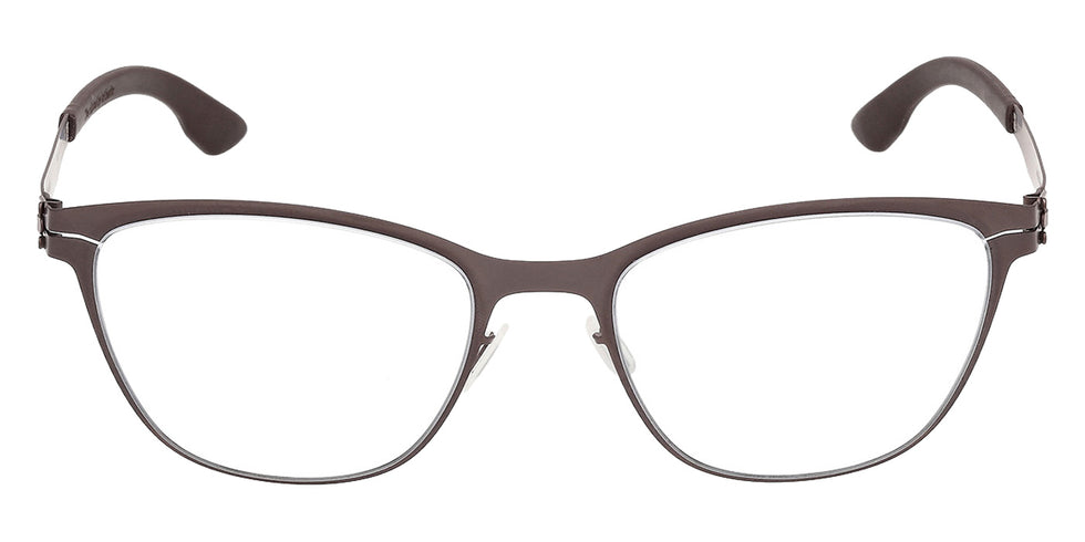 Ic! Berlin® AMANDA SMALL Eyeglasses - Matte Sandblasted Rhodium / Matte Sandblasted Rhodium