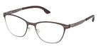 Ic! Berlin® AMANDA SMALL Eyeglasses - Matte Sandblasted Rhodium / Matte Sandblasted Rhodium