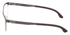 Ic! Berlin® AMANDA SMALL Eyeglasses - Matte Sandblasted Rhodium / Matte Sandblasted Rhodium