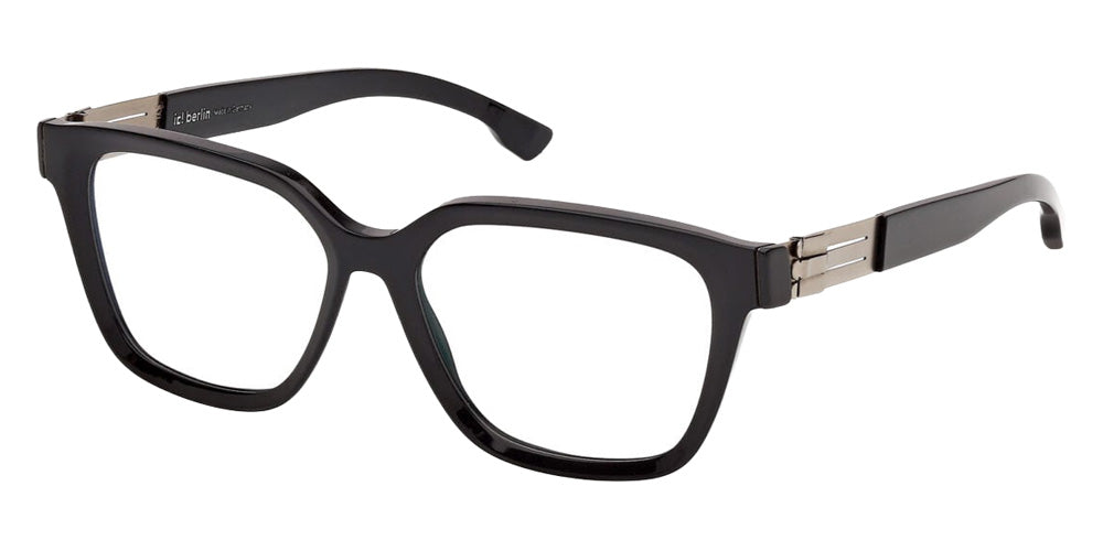 Ic! Berlin® Claire Eyeglasses- 001 - Matte Antiqued Gunmetal / White/Horn