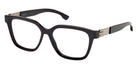 Ic! Berlin® Claire Eyeglasses- 001 - Matte Antiqued Gunmetal / White/Horn