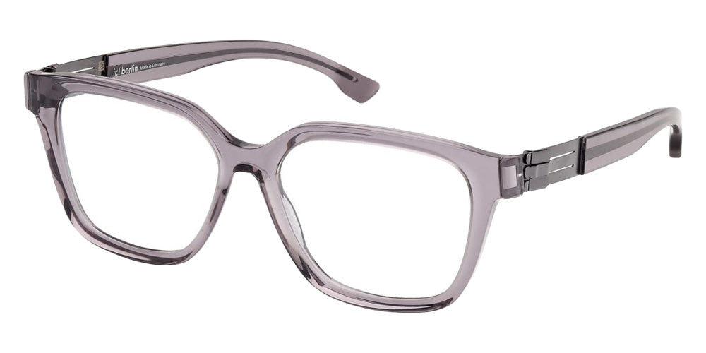 Ic! Berlin® Claire Eyeglasses- 020 - Shiny Black / Matte Sandblasted Light Ruthenium