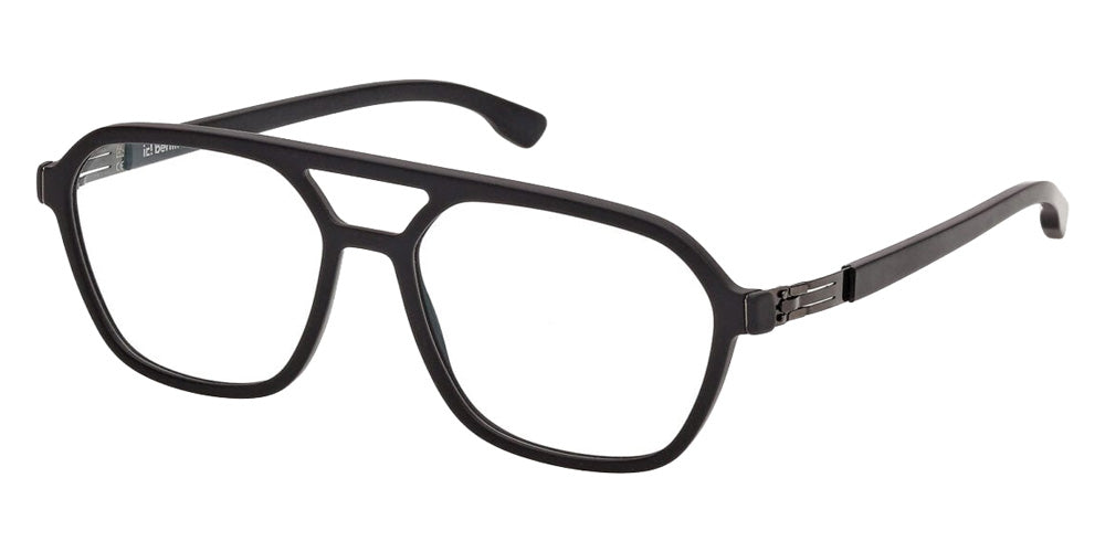 Ic! Berlin® Davide Eyeglasses- 002 - Matte Black / Black/Horn