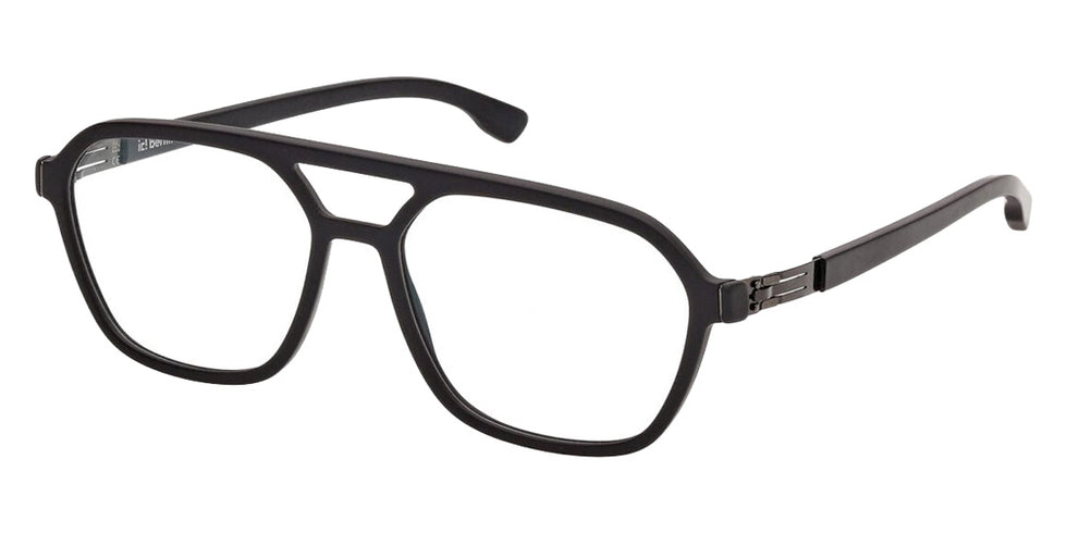 Ic! Berlin® Davide Eyeglasses- 002 - Matte Black / Black/Horn