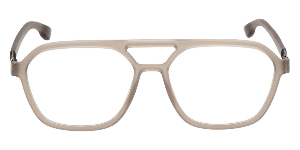 Ic! Berlin® Davide Eyeglasses- 045 - Shiny Satin Rhodium / Matte Black