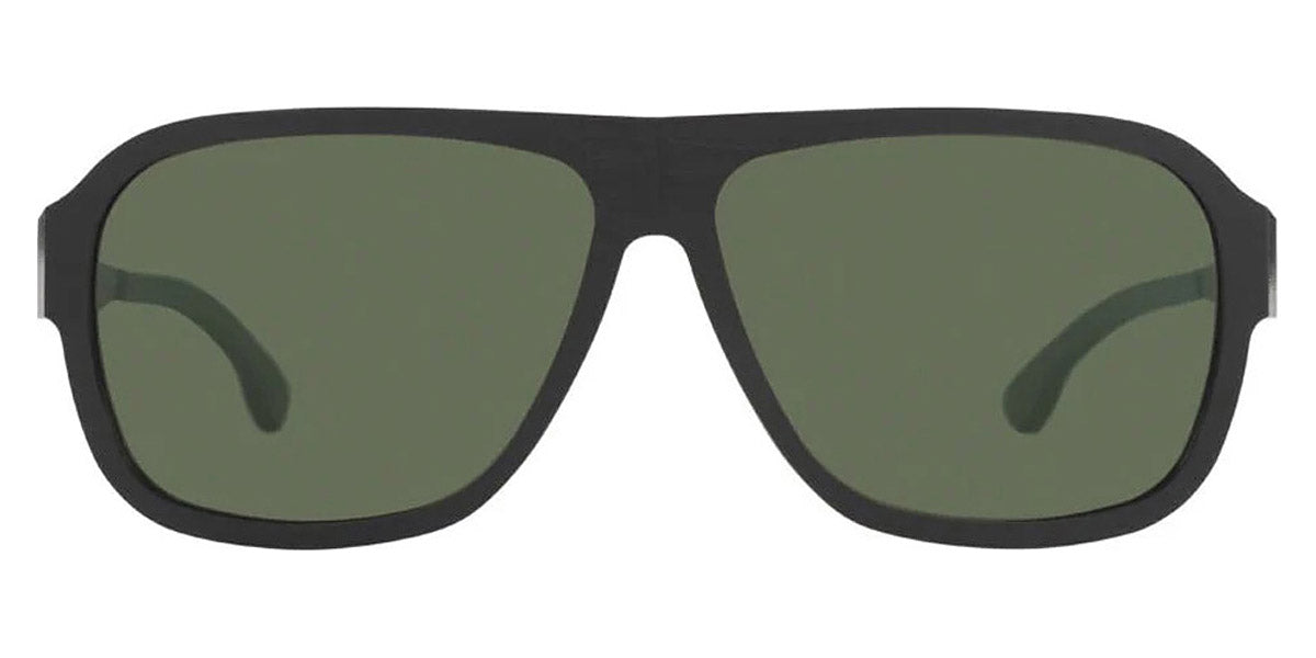 Ic! Berlin® Power Law Black-Rough Green Polarized 62 Sunglasses