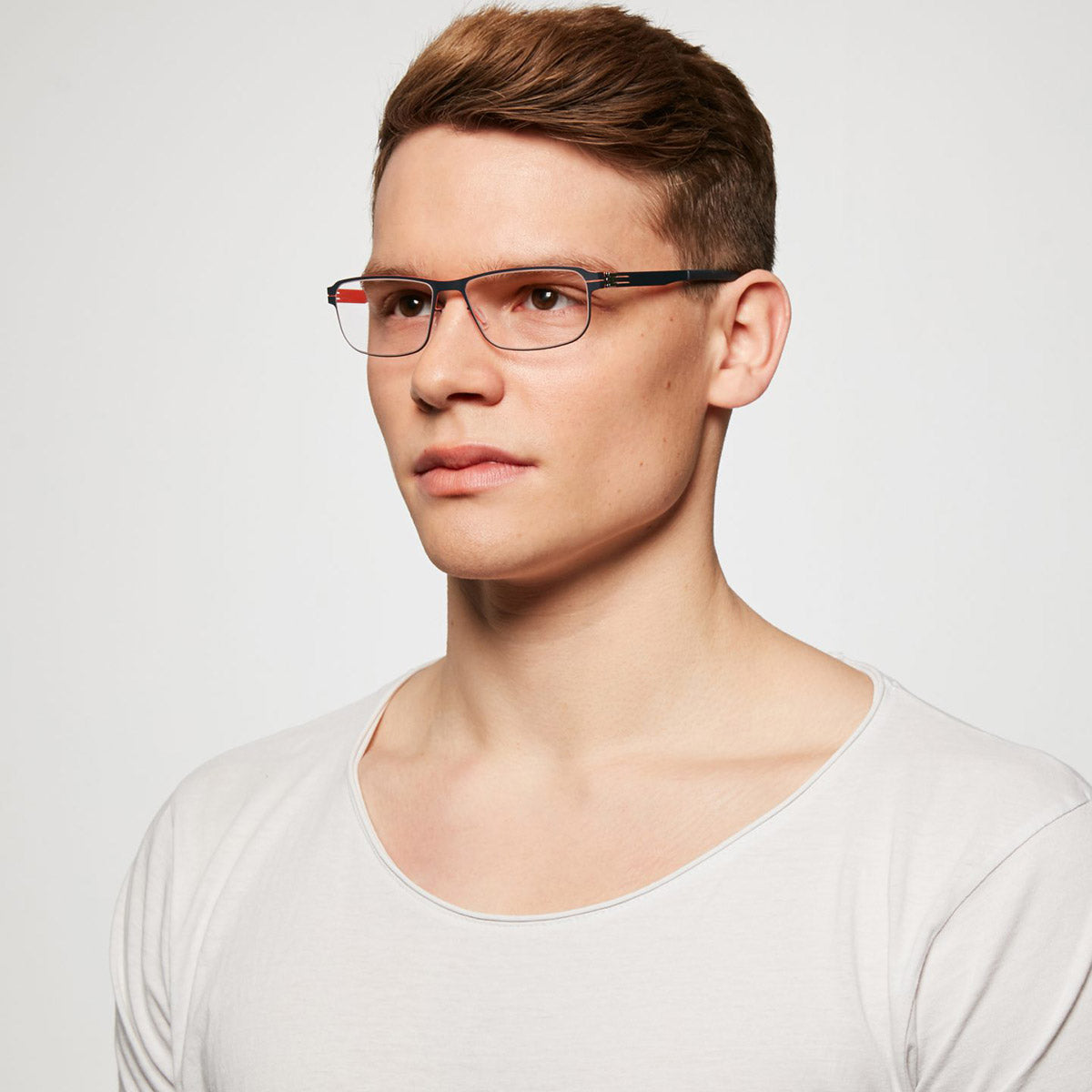 Rectangular Rimless Glasses Andrew Tate Ic! Berlin® Andrew P Rectangle Eyeglasses - EuroOptica