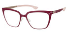 Ic! Berlin® Evelyn Dark Magenta-Bronze 53 Eyeglasses