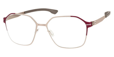 Ic! Berlin® Nuno Dark Magenta H Sides-Bronze 58 Eyeglasses