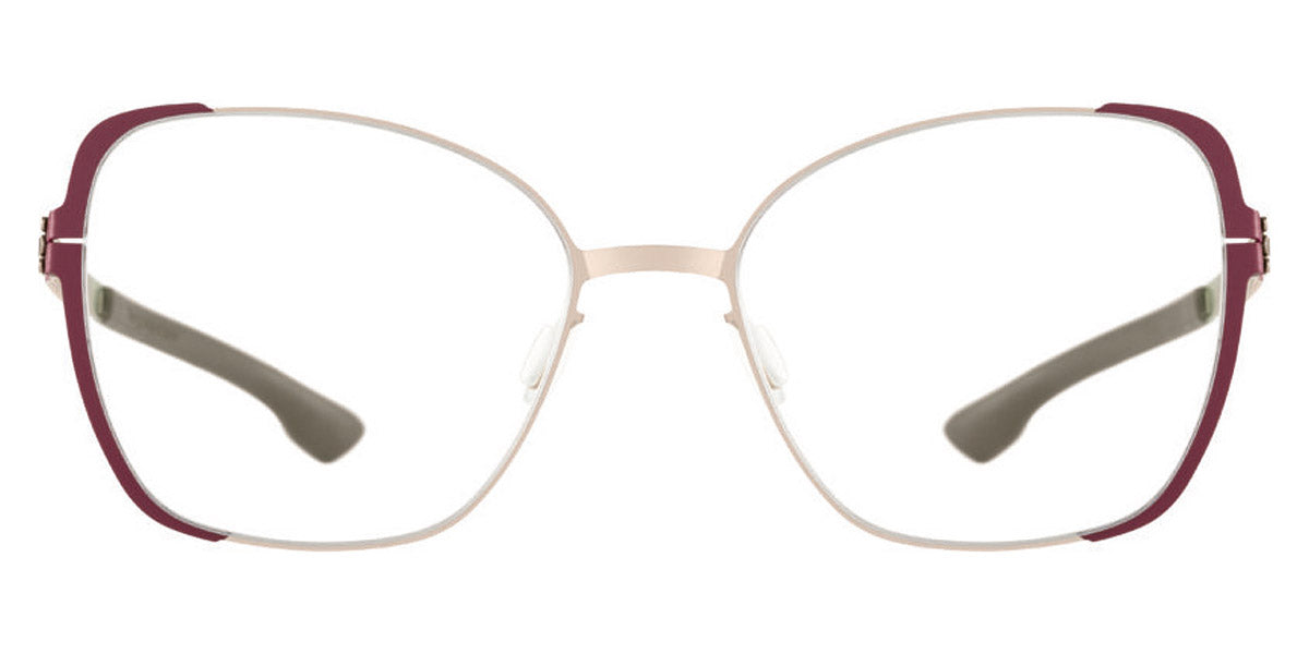 Ic! Berlin® Irine Dark Magenta Sides-Bronze 55 Eyeglasses