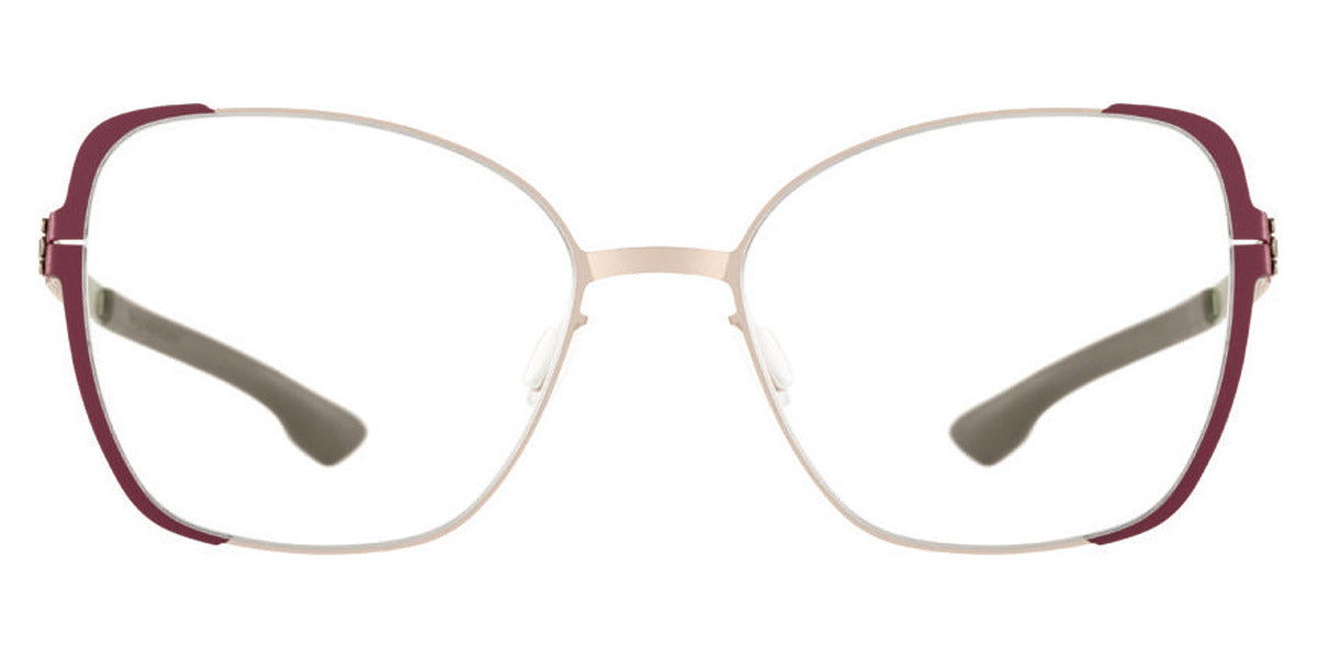 Ic! Berlin® Irine Dark Magenta Sides-Bronze 55 Eyeglasses
