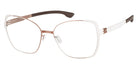 Ic! Berlin® Irine White Sides-Shiny Copper 55 Eyeglasses