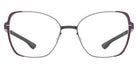 Ic! Berlin® Irine Bordeaux Sides-Gun-Metal 55 Eyeglasses
