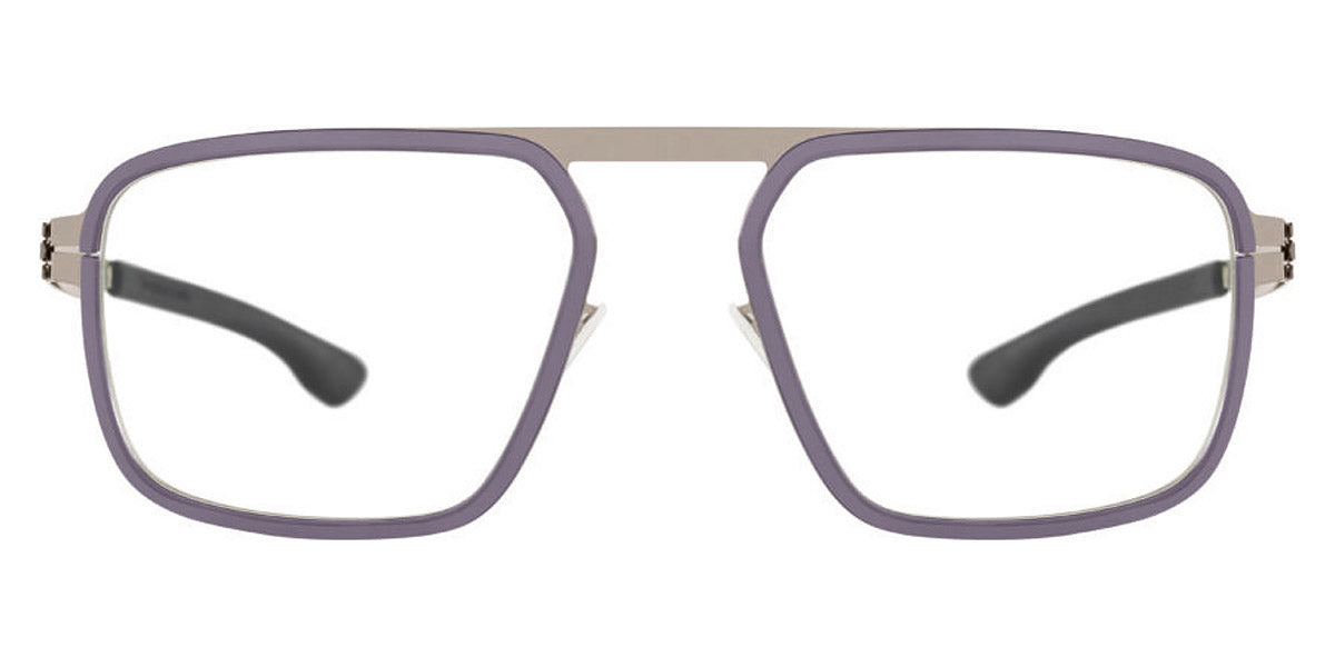 Ic! Berlin® Rhodium Shiny Graphite-Aubergine 54 Eyeglasses