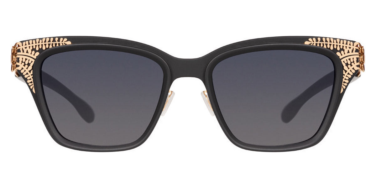 Ic! Berlin® Bibhu 02 Rosé-Gold-Black-Matt 52 Sunglasses