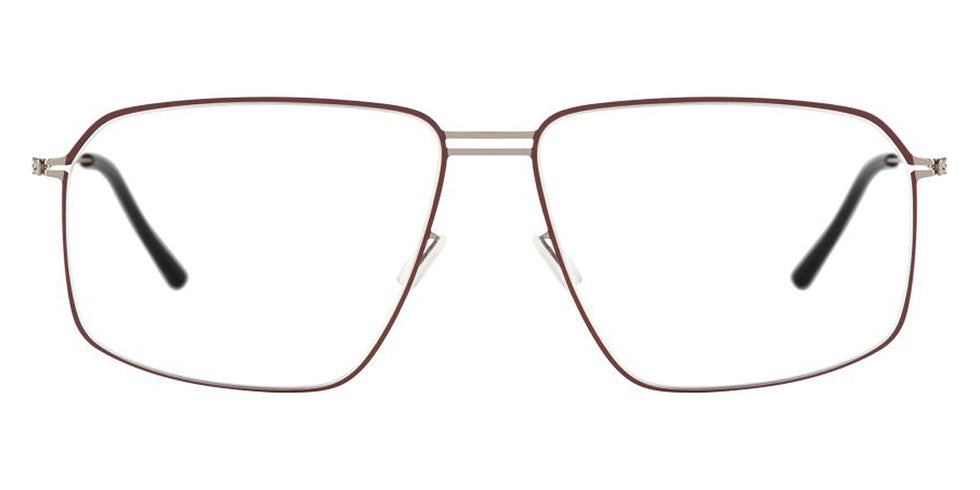 Ic! Berlin® Teo Shiny Graphite-Kindey Bean Circle 55 Eyeglasses